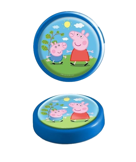Veioza lampa Led push Peppa Pig 14 cm albastru [3]