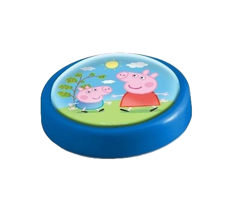 Veioza lampa Led push Peppa Pig 14 cm albastru [2]