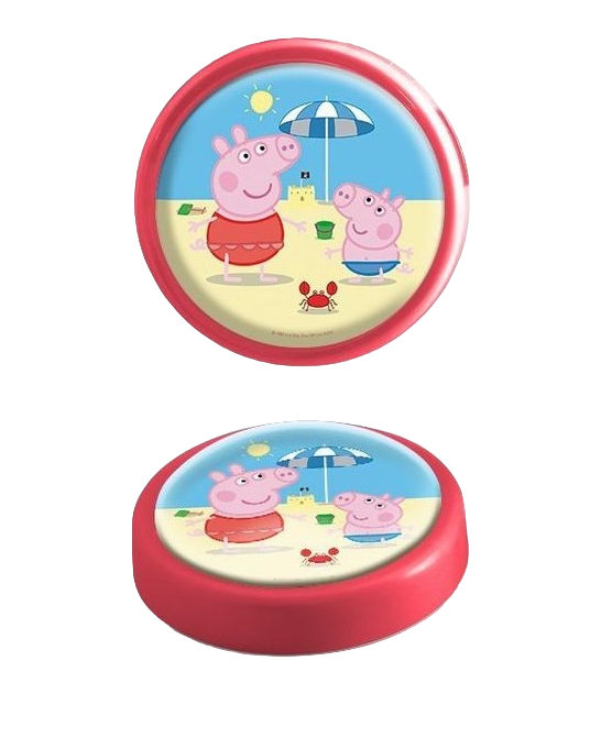 Veioza lampa Led push Peppa Pig 14 cm rosu [3]