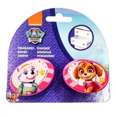 Covoare copii - Buton mobila copii 2 bucati Paw Patrol Girls