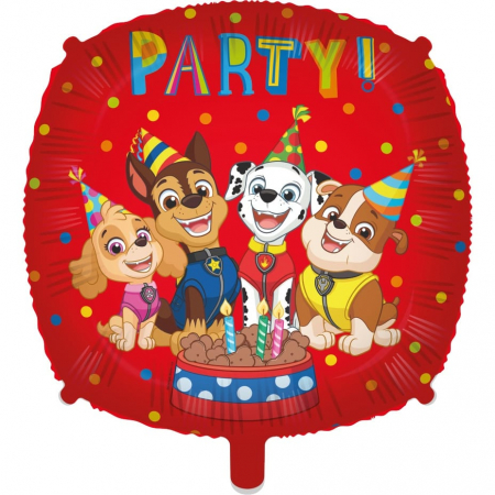 Home&Deco - Balon din folie, patrat, Paw Patrol 46 cm