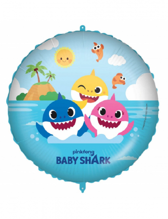 Accesorii petrecere - Balon folie, Baby Shark, 46 cm