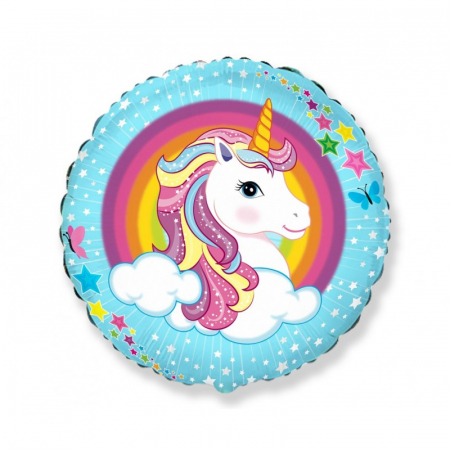 Accesorii petrecere - Balon folie, Unicorn, 45 cm