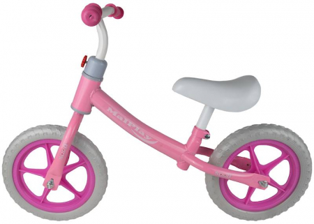 Sport, Joaca si Activitati in aer liber - Bicicleta echilibru fara pedale, 12 inch, roz