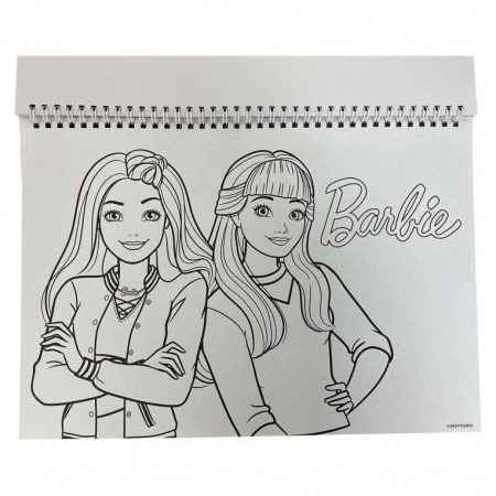 Bloc de desen A4 spirala, Barbie Happy Thoughts, 40 foi si stickere [2]