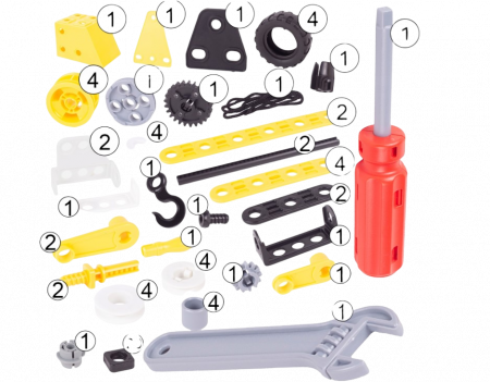 Set 120 blocuri de constructie vehicule 8 in 1 [4]