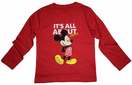 Bluze copii - Bluza bumbac, maneca lunga, Mickey Mouse Disney