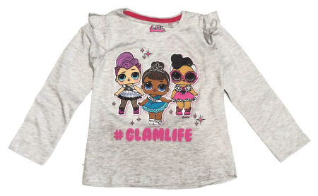 Bluze copii - Bluza bumbac, maneca lunga, LOL SURPRISE Glamlife
