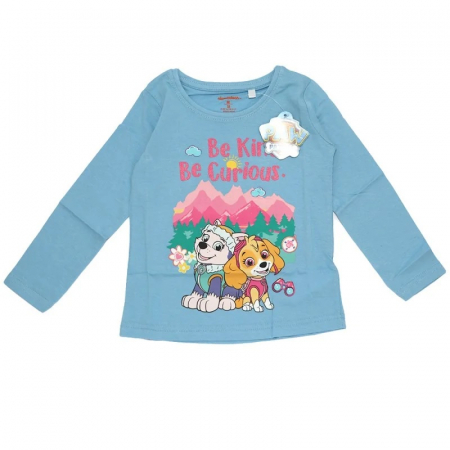 Tricouri copii - Bluza bumbac, maneca lunga, Paw Patrol Be Kind