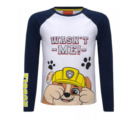 Bluze copii - Bluza bumbac, maneca lunga, Paw Patrol Rubble