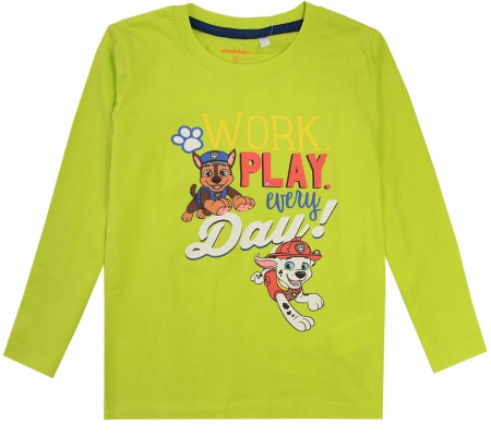 Bluze copii - Bluza bumbac, maneca lunga, Paw Patrol Work Play
