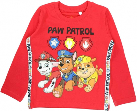 Tricouri copii - Bluza bumbac, maneca lunga, the Paw Patrol Team