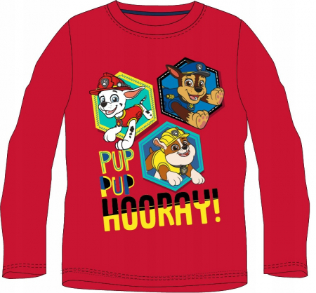 Bluze copii - Bluza bumbac, maneca lunga, Paw Patrol Hooray
