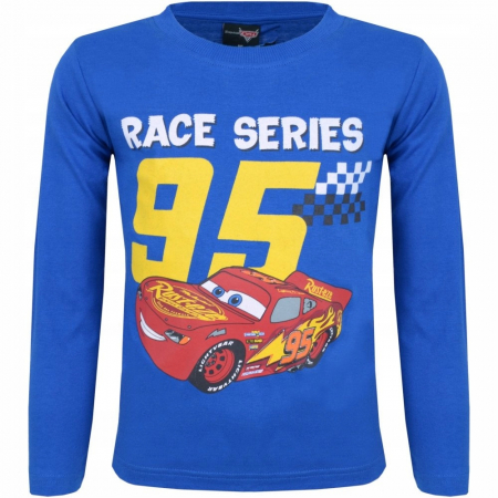 Tricouri si bluze copii - Bluza bumbac, maneca lunga, Cars Race