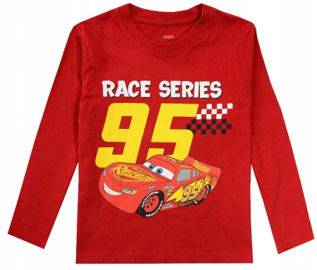 Bluze copii - Bluza bumbac, maneca lunga, Cars Race