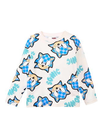 Bluze copii - Bluza din bumbac cu maneca lunga Sonic