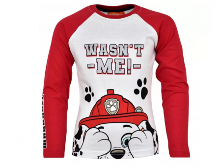 Tricouri copii - Bluza bumbac, maneca lunga, Paw Patrol Marshall