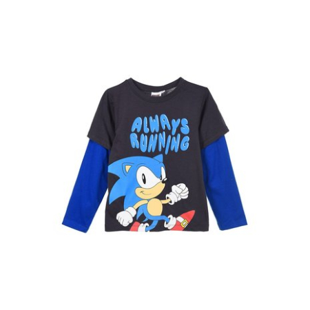 Bluze copii - Bluza din bumbac cu maneca lunga Always Running Sonic
