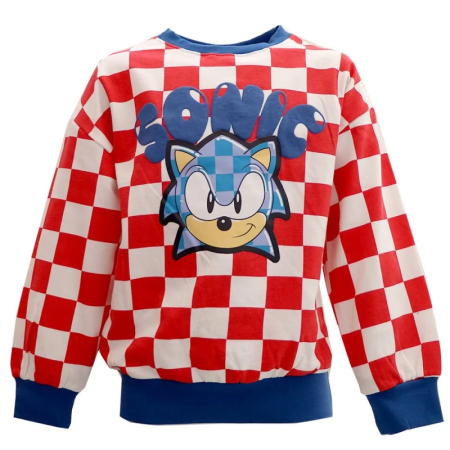 Bluze copii - Bluza groasa, maneca lunga cu design Sonic