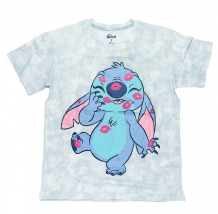 Bluze dama - Tricou cu maneca scurta pentru femei din bumbac Disney Lilo & Stitch