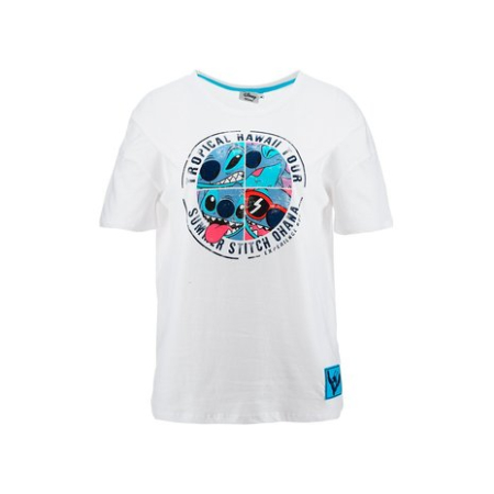Bluze dama - Tricou pentru adulti cu maneca scurta si design Stitch