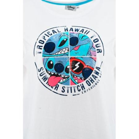 Tricou pentru adulti cu maneca scurta si design Stitch [2]