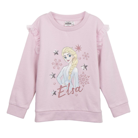 Bluze copii - Bluza maneca cu volan Elsa Frozen Disney