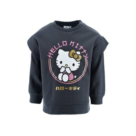 Bluze copii - Bluza groasa maneca lunga bumbac Hello Kitty