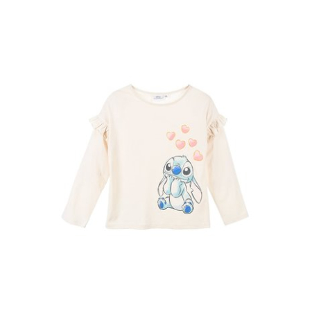 Bluze copii - Bluza maneca lunga cu volanase, Stitch