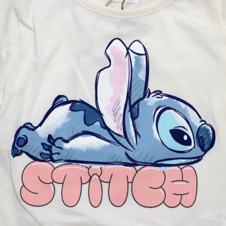 Bluza alba cu maneca lunga Sleepy Stitch [1]