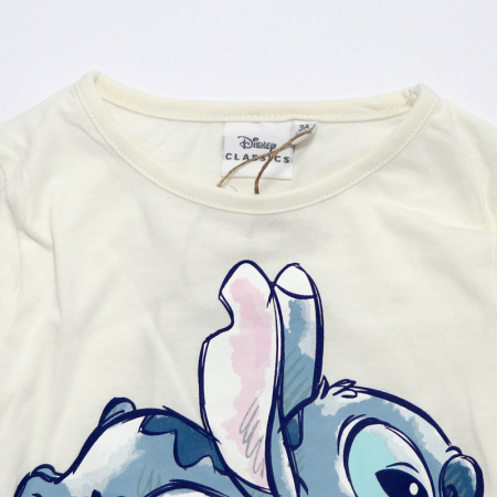 Bluza alba cu maneca lunga Sleepy Stitch [2]