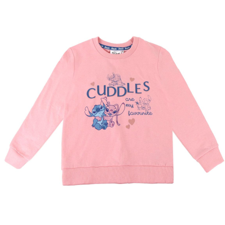 Bluze copii - Bluza maneca lunga Cuddles Lilo & Stitch