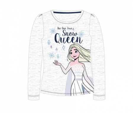 Bluze copii - Bluza maneca lunga Frozen Snow Queen alb