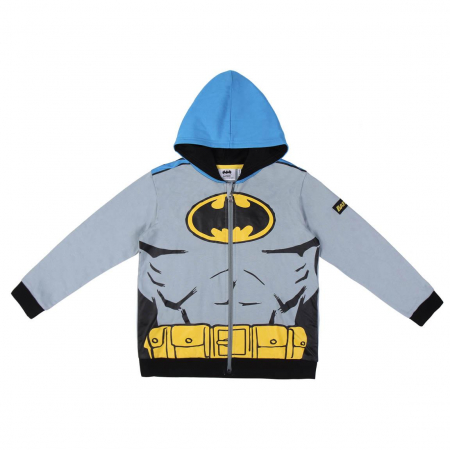 Bluze copii - Hanorac cu gluga bumbac, maneca lunga Batman