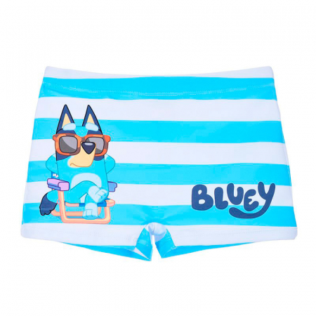 Costume de baie copii - Boxeri baie cu dungi pentru baieti Bluey si Bingo