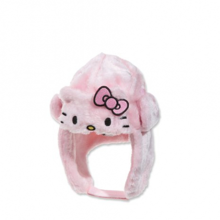 Caciula blana bebe Hello Kitty cu urechi [0]