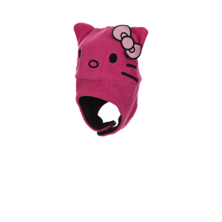 Accesorii imbracaminte copii - Caciula groasa iarna, inchidere cu arici, Hello Kitty