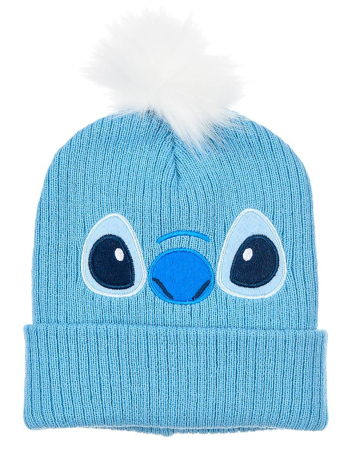 Accesorii imbracaminte copii - Caciula de iarna cu pompon pentru copii Stitch