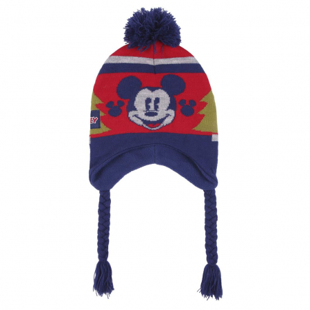 Sepci si caciuli copii - Caciula groasa cu urechi Mickey Mouse Disney 4-8 ani