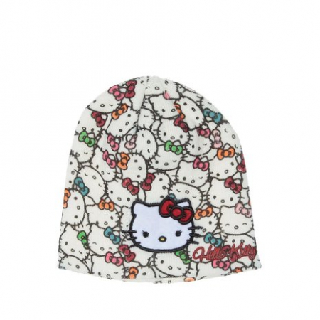 Sepci si caciuli copii - Caciula Hello Kitty alba