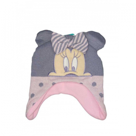 Imbracaminte si incaltaminte copii - Caciula Minnie Mouse cu urechi