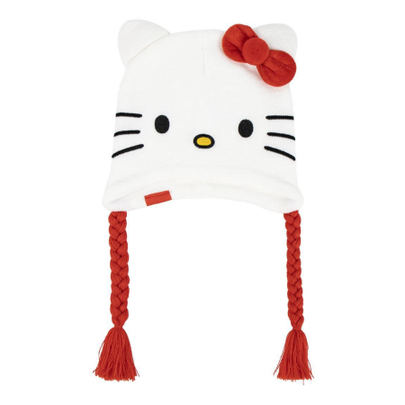 Sepci si caciuli copii - Căciulă tip laponă cu design Hello Kitty