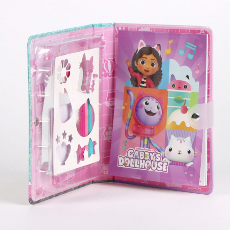 Caiet de activitati Gabby's Dollhouse cu pagini de colorat si autocolante [1]