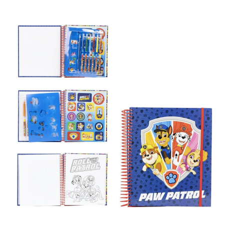 Joaca si timp liber - Caiet de activitati Paw Patrol cu pagini de colorat