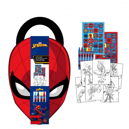 Joaca si timp liber - Caiet de activitati Marvel Spiderman cu pagini de colorat