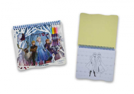 Caiet de colorat cu sabloane, Frozen [3]