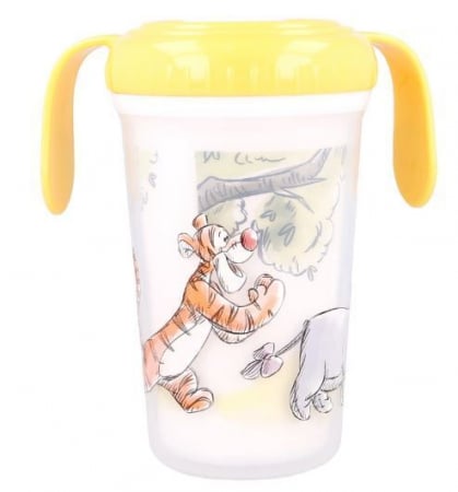 Cani si cesti - Cana antrenament Winnie the Pooh, 320 ml, silicon