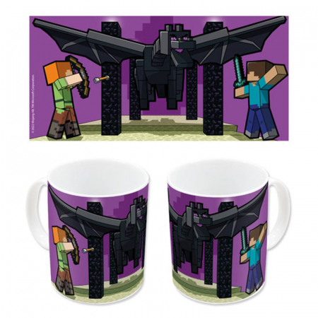 Cani si cesti - Cana ceramica Minecraft Ender Dragon 325ml