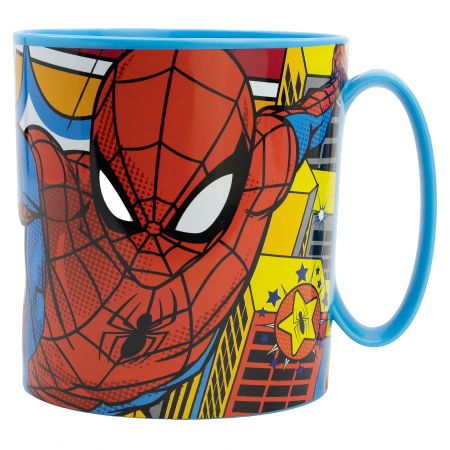 Cana plastic microunde Spiderman, 350 ml [0]