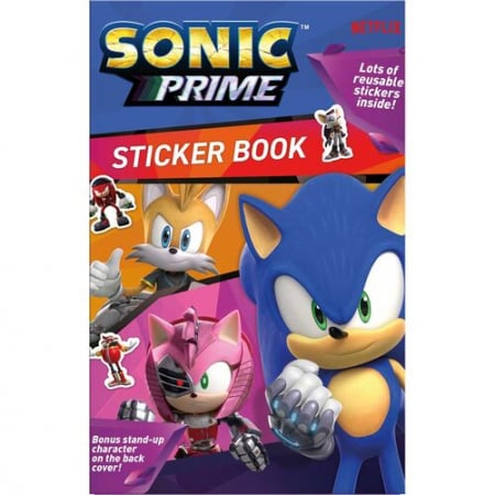 Joaca si timp liber - Carte colorat cu stickere Sonic